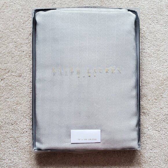Ralph Lauren Home Other - Ralph Lauren Home Silver-Ton Exclusive Oblong Tablecloth